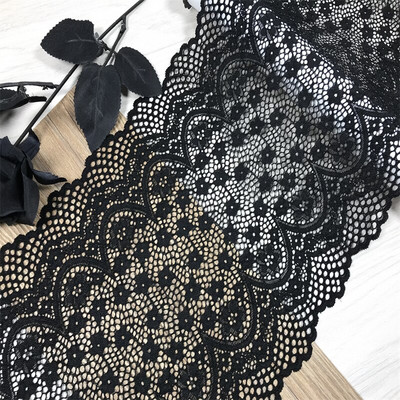 (2M/partii) Elastne pitsiäärne kamm, veniv pitspesu, õmblemine käsitööpitsiga, tikitud lilleline pitskangas