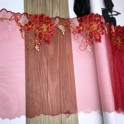 Vezena čipkana tkanina Mrežasta čipkana rukotvorina Dvobojna cvjetna vrpca Čipkasti ukrasi za donje rublje Šivanje grudnjaka Uradi sam vjenčana haljina za lutke