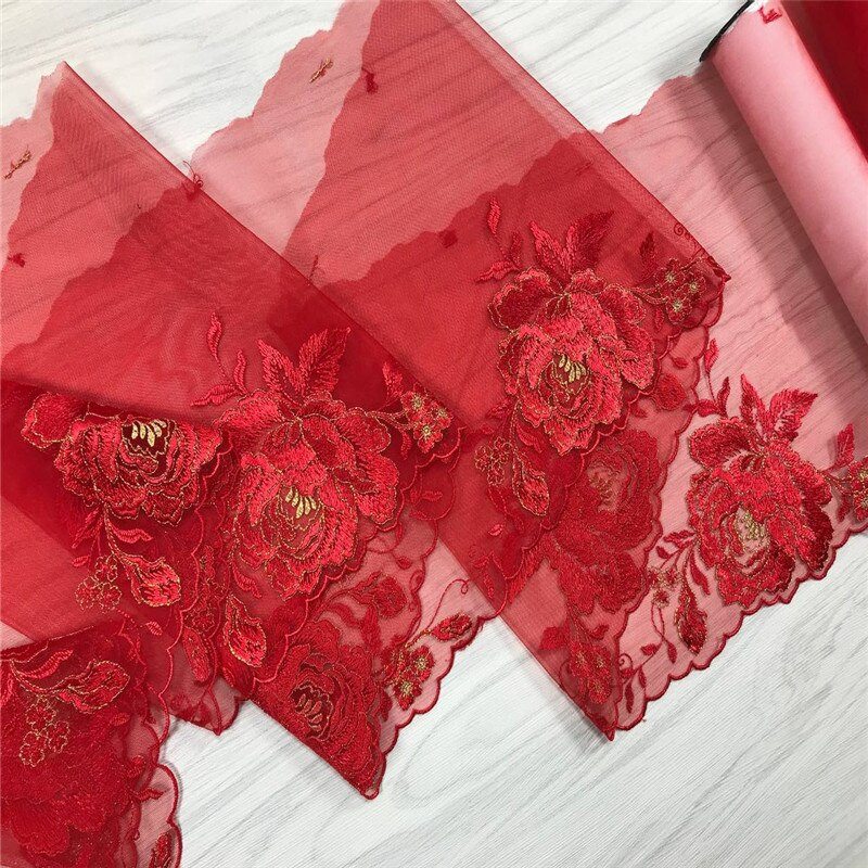 Vezena čipkana tkanina Mrežasta čipkana rukotvorina Dvobojna cvjetna vrpca Čipkasti ukrasi za donje rublje Šivanje grudnjaka Uradi sam vjenčana haljina za lutke