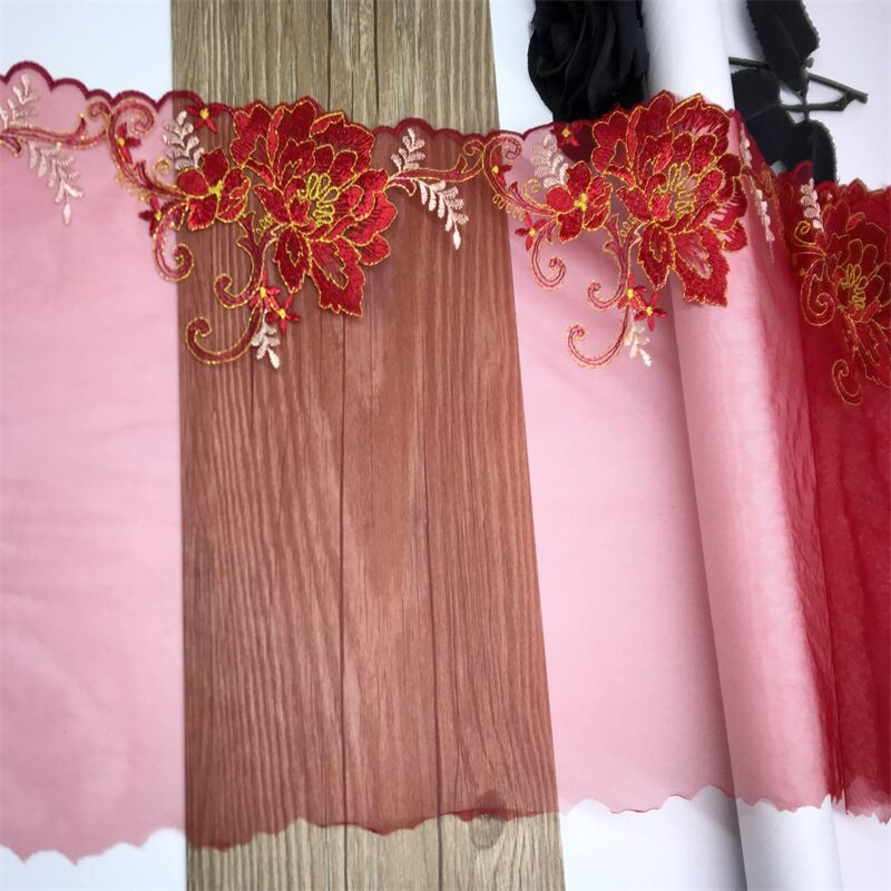 Vezena čipkana tkanina Mrežasta čipkana rukotvorina Dvobojna cvjetna vrpca Čipkasti ukrasi za donje rublje Šivanje grudnjaka Uradi sam vjenčana haljina za lutke