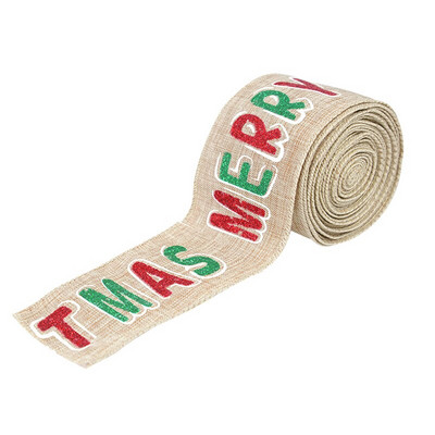 5m/rull jõulupaelad kangast põdrast jõulupuu trükk juhtmega servaga DIY jõulukinkide pakkimine lindiga pärja vibu käsitöö