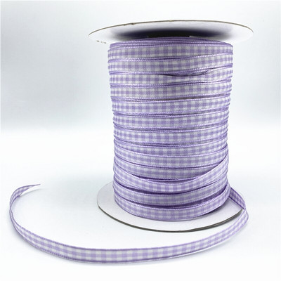 5υάρδες/Παρτίδα 6mm καρό κορδέλα Χειροποίητη κορδέλα για Χριστουγεννιάτικη διακόσμηση γάμου με φιόγκο DIY Συσκευασία δώρου