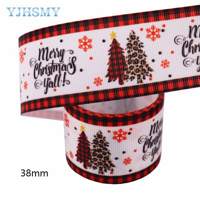 Panglică de Crăciun de 5 metri pentru artizanat Panglici grosgrain 1-1/2 inchi pentru meșteșuguri, funde de păr, împachetare cadouri, decorațiuni pentru petrecerea de nuntă