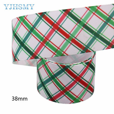 Panglică de Crăciun de 5 metri pentru artizanat Panglici grosgrain 1-1/2 inchi pentru meșteșuguri, funde de păr, împachetare cadouri, decorațiuni pentru petrecerea de nuntă