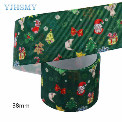 Panglică de Crăciun de 5 metri pentru artizanat Panglici grosgrain 1-1/2 inchi pentru meșteșuguri, funde de păr, împachetare cadouri, decorațiuni pentru petrecerea de nuntă