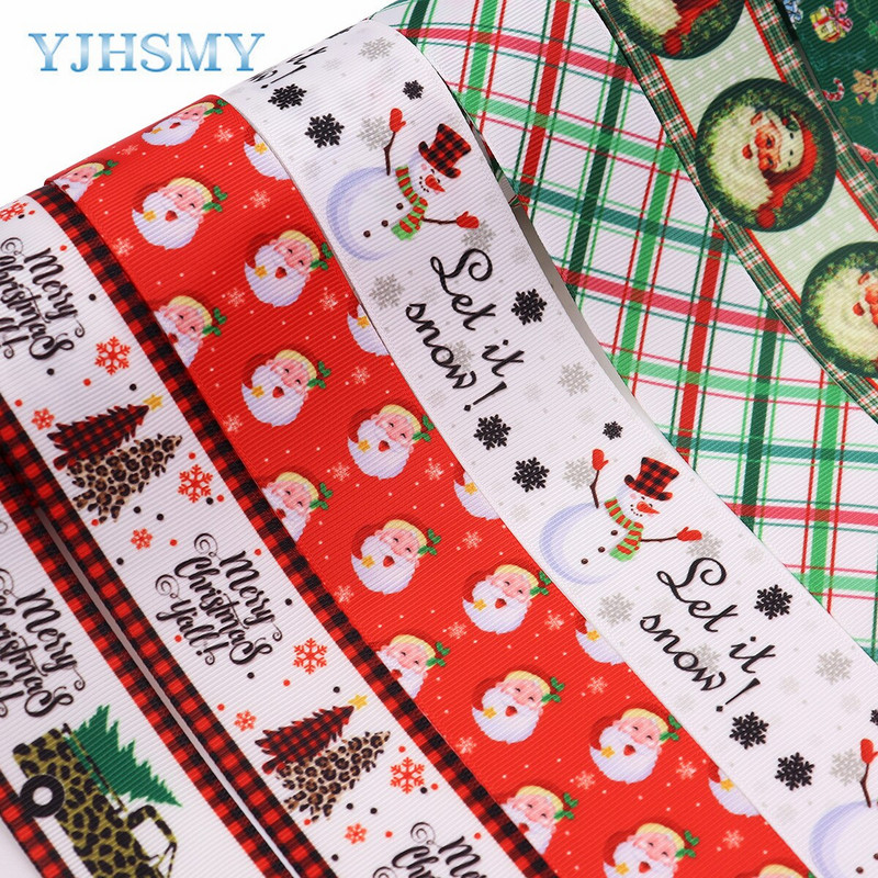 Panglică de Crăciun de 5 metri pentru artizanat Panglici grosgrain 1-1/2 inchi pentru meșteșuguri, funde de păr, împachetare cadouri, decorațiuni pentru petrecerea de nuntă