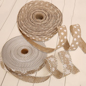 Κουτί δώρου Διακοσμητικές κορδέλες 2M Χριστουγεννιάτικο λινό κορδέλα DIY Dot Snowflake Elk Εκτύπωση Δαντέλα υφαντό σχοινί F Κρεμαστό χριστουγεννιάτικο δέντρο γάμου