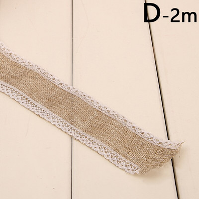 Κουτί δώρου Διακοσμητικές κορδέλες 2M Χριστουγεννιάτικο λινό κορδέλα DIY Dot Snowflake Elk Εκτύπωση Δαντέλα υφαντό σχοινί F Κρεμαστό χριστουγεννιάτικο δέντρο γάμου