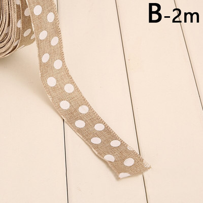 Κουτί δώρου Διακοσμητικές κορδέλες 2M Χριστουγεννιάτικο λινό κορδέλα DIY Dot Snowflake Elk Εκτύπωση Δαντέλα υφαντό σχοινί F Κρεμαστό χριστουγεννιάτικο δέντρο γάμου