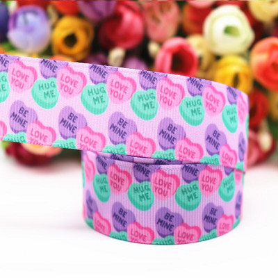 25mm 5 Yards Grosgrain paelad Armsad loomamustriga isetehtud käsitsi valmistatud 100% polüestrist pehmed grosgrain paelad 18081807