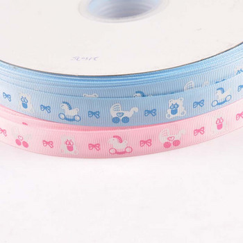 Ροζ/μπλε κορδέλες Baby Mix 6 αυλών/παρτίδας για χειροτεχνίες Ράψιμο Διακοσμητικό σετ δαντέλας Διακοσμητικό κουτί Φιόγκος DIY Αξεσουάρ Συσκευασία δώρου C2263