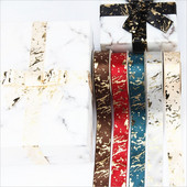 Αναλώσιμα σατέν κορδέλες 5 γιάρδων πλάτους 25 χιλιοστών τυπωμένες για γαμήλια χριστουγεννιάτικη γιορτή DIY κορδέλες περιτυλίγματος φιόγκων