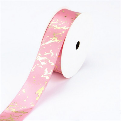 Αναλώσιμα σατέν κορδέλες 5 γιάρδων πλάτους 25 χιλιοστών τυπωμένες για γαμήλια χριστουγεννιάτικη γιορτή DIY κορδέλες περιτυλίγματος φιόγκων