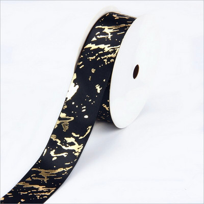 Αναλώσιμα σατέν κορδέλες 5 γιάρδων πλάτους 25 χιλιοστών τυπωμένες για γαμήλια χριστουγεννιάτικη γιορτή DIY κορδέλες περιτυλίγματος φιόγκων