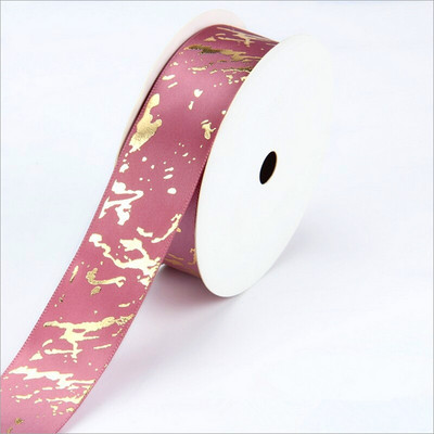 Αναλώσιμα σατέν κορδέλες 5 γιάρδων πλάτους 25 χιλιοστών τυπωμένες για γαμήλια χριστουγεννιάτικη γιορτή DIY κορδέλες περιτυλίγματος φιόγκων