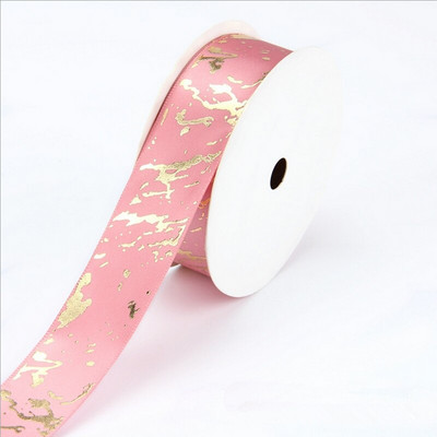 Αναλώσιμα σατέν κορδέλες 5 γιάρδων πλάτους 25 χιλιοστών τυπωμένες για γαμήλια χριστουγεννιάτικη γιορτή DIY κορδέλες περιτυλίγματος φιόγκων