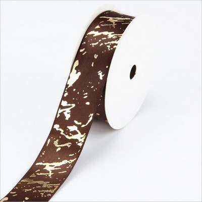 Αναλώσιμα σατέν κορδέλες 5 γιάρδων πλάτους 25 χιλιοστών τυπωμένες για γαμήλια χριστουγεννιάτικη γιορτή DIY κορδέλες περιτυλίγματος φιόγκων