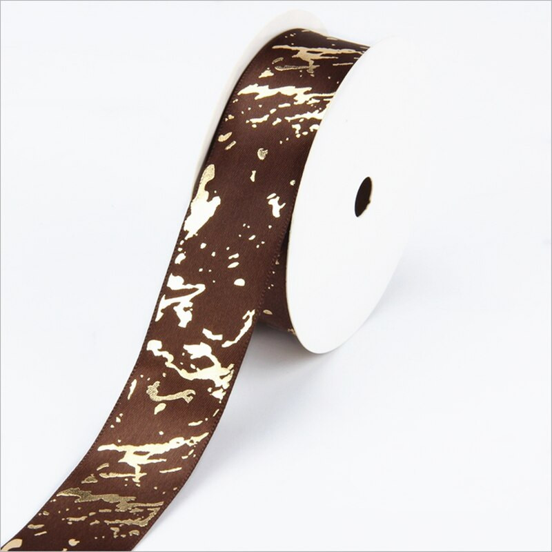 Αναλώσιμα σατέν κορδέλες 5 γιάρδων πλάτους 25 χιλιοστών τυπωμένες για γαμήλια χριστουγεννιάτικη γιορτή DIY κορδέλες περιτυλίγματος φιόγκων