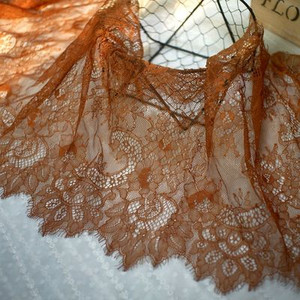 Πλάτος 35 εκ. μήκος 3 μέτρα Εξαιρετική δαντέλα βλεφαρίδων DIY αξεσουάρ ρούχων με κούφιο πέπλο ύφασμα νυφικού