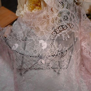 Πλάτος 35 εκ. μήκος 3 μέτρα Εξαιρετική δαντέλα βλεφαρίδων DIY αξεσουάρ ρούχων με κούφιο πέπλο ύφασμα νυφικού