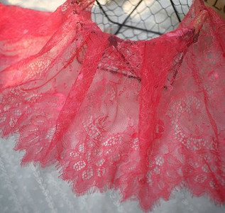 Πλάτος 35 εκ. μήκος 3 μέτρα Εξαιρετική δαντέλα βλεφαρίδων DIY αξεσουάρ ρούχων με κούφιο πέπλο ύφασμα νυφικού