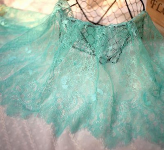 Πλάτος 35 εκ. μήκος 3 μέτρα Εξαιρετική δαντέλα βλεφαρίδων DIY αξεσουάρ ρούχων με κούφιο πέπλο ύφασμα νυφικού