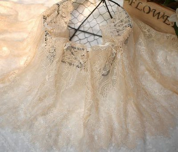 Πλάτος 35 εκ. μήκος 3 μέτρα Εξαιρετική δαντέλα βλεφαρίδων DIY αξεσουάρ ρούχων με κούφιο πέπλο ύφασμα νυφικού