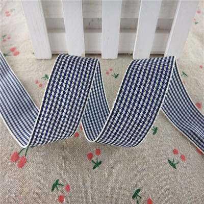 18112404, 1" 25 MM 5 Yards rešetkasta rešetkasta tiskana Grosgrain vrpce Poklon pakiranje DIY ručno rađeni materijali