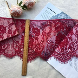 6 μέτρα/παρτίδα πλάτος 27 εκ. Βλεφαρίδες δαντέλα τελειώματα λουλούδι Μονόπλευρο κυματιστό ύφασμα δαντέλας χειροποίητα diy αξεσουάρ ρούχων