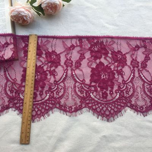 6 μέτρα/παρτίδα πλάτος 27 εκ. Βλεφαρίδες δαντέλα τελειώματα λουλούδι Μονόπλευρο κυματιστό ύφασμα δαντέλας χειροποίητα diy αξεσουάρ ρούχων