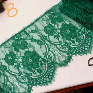 6 μέτρα/παρτίδα πλάτος 27 εκ. Βλεφαρίδες δαντέλα τελειώματα λουλούδι Μονόπλευρο κυματιστό ύφασμα δαντέλας χειροποίητα diy αξεσουάρ ρούχων