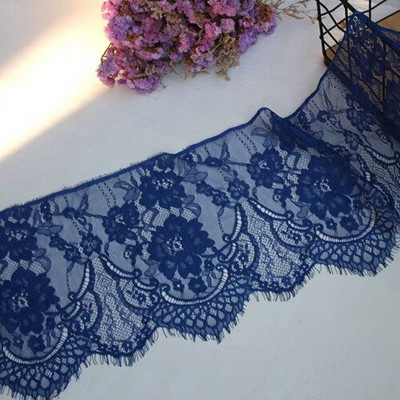 6 μέτρα/παρτίδα πλάτος 27 εκ. Βλεφαρίδες δαντέλα τελειώματα λουλούδι Μονόπλευρο κυματιστό ύφασμα δαντέλας χειροποίητα diy αξεσουάρ ρούχων