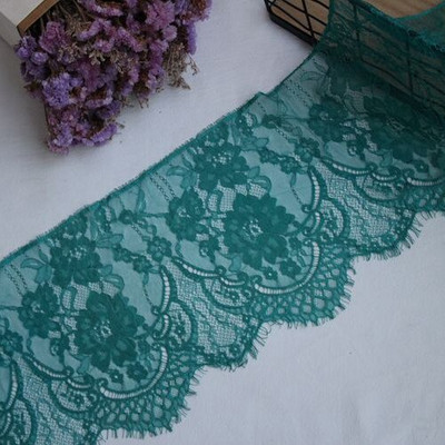 6 μέτρα/παρτίδα πλάτος 27 εκ. Βλεφαρίδες δαντέλα τελειώματα λουλούδι Μονόπλευρο κυματιστό ύφασμα δαντέλας χειροποίητα diy αξεσουάρ ρούχων