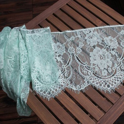 6 μέτρα/παρτίδα πλάτος 27 εκ. Βλεφαρίδες δαντέλα τελειώματα λουλούδι Μονόπλευρο κυματιστό ύφασμα δαντέλας χειροποίητα diy αξεσουάρ ρούχων