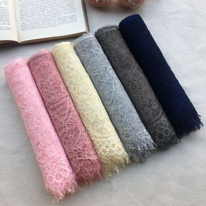 6 μέτρα/παρτίδα πλάτος 27 εκ. Βλεφαρίδες δαντέλα τελειώματα λουλούδι Μονόπλευρο κυματιστό ύφασμα δαντέλας χειροποίητα diy αξεσουάρ ρούχων