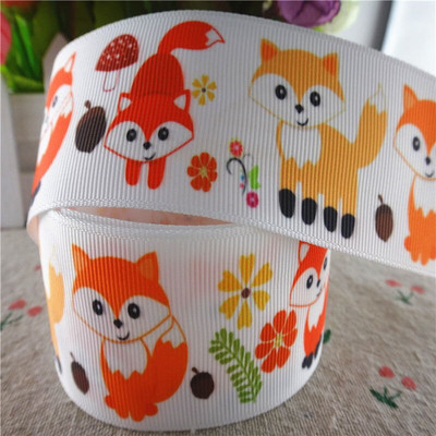 5 γιάρδες 1" 25mm, 1-1/2" 38mm ζωάκια εμπριμέ grosgrain κορδέλες DIY φιόγκοι μαλλιών χειροποίητα υλικά,M18091904