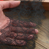 3 meetrit/partii 13cm laius mood Kvaliteetne käsitsi valmistatud DIY must ripsmete pits, pitskangas