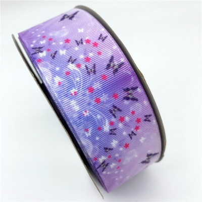 5 meetrit / partii 25 mm 38 mm grosgrain lint lillede trükkimiseks lint jõuludeks pulmakaunistuseks DIY õmbluskangas