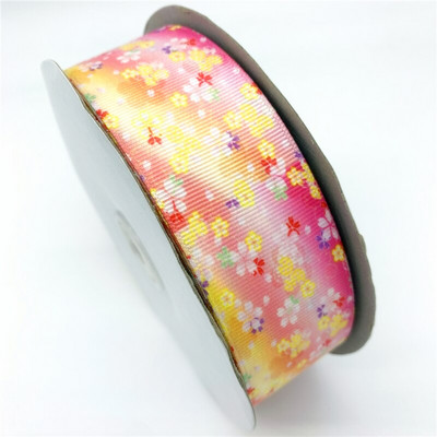 5 meetrit / partii 25 mm 38 mm grosgrain lint lillede trükkimiseks lint jõuludeks pulmakaunistuseks DIY õmbluskangas