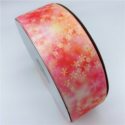 5 meetrit / partii 25 mm 38 mm grosgrain lint lillede trükkimiseks lint jõuludeks pulmakaunistuseks DIY õmbluskangas