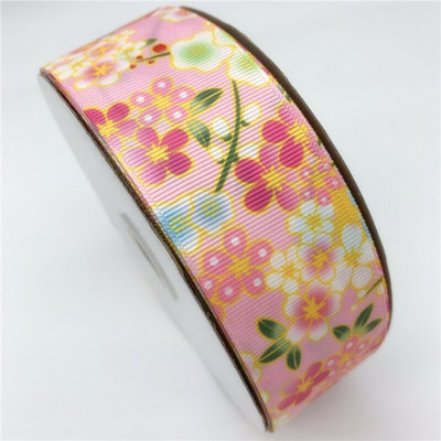 5 meetrit / partii 25 mm 38 mm grosgrain lint lillede trükkimiseks lint jõuludeks pulmakaunistuseks DIY õmbluskangas