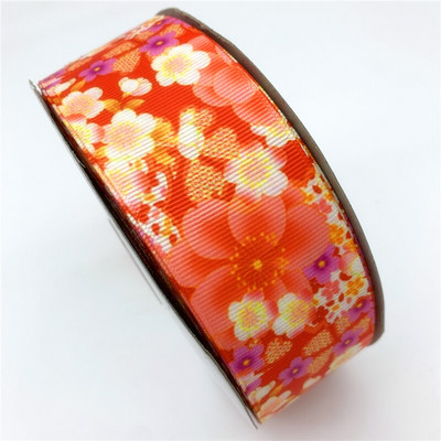 5 meetrit / partii 25 mm 38 mm grosgrain lint lillede trükkimiseks lint jõuludeks pulmakaunistuseks DIY õmbluskangas