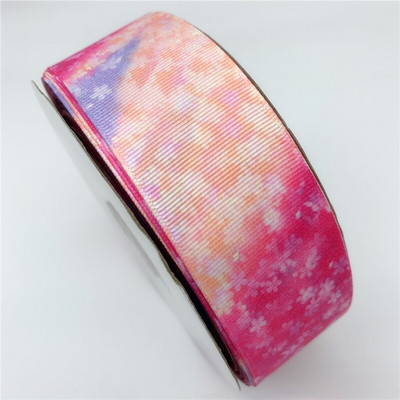 5 meetrit / partii 25 mm 38 mm grosgrain lint lillede trükkimiseks lint jõuludeks pulmakaunistuseks DIY õmbluskangas