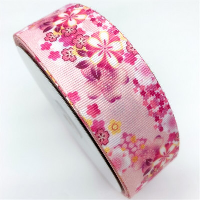 5 meetrit / partii 25 mm 38 mm grosgrain lint lillede trükkimiseks lint jõuludeks pulmakaunistuseks DIY õmbluskangas