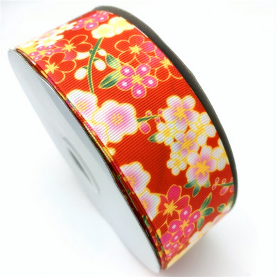 5 meetrit / partii 25 mm 38 mm grosgrain lint lillede trükkimiseks lint jõuludeks pulmakaunistuseks DIY õmbluskangas