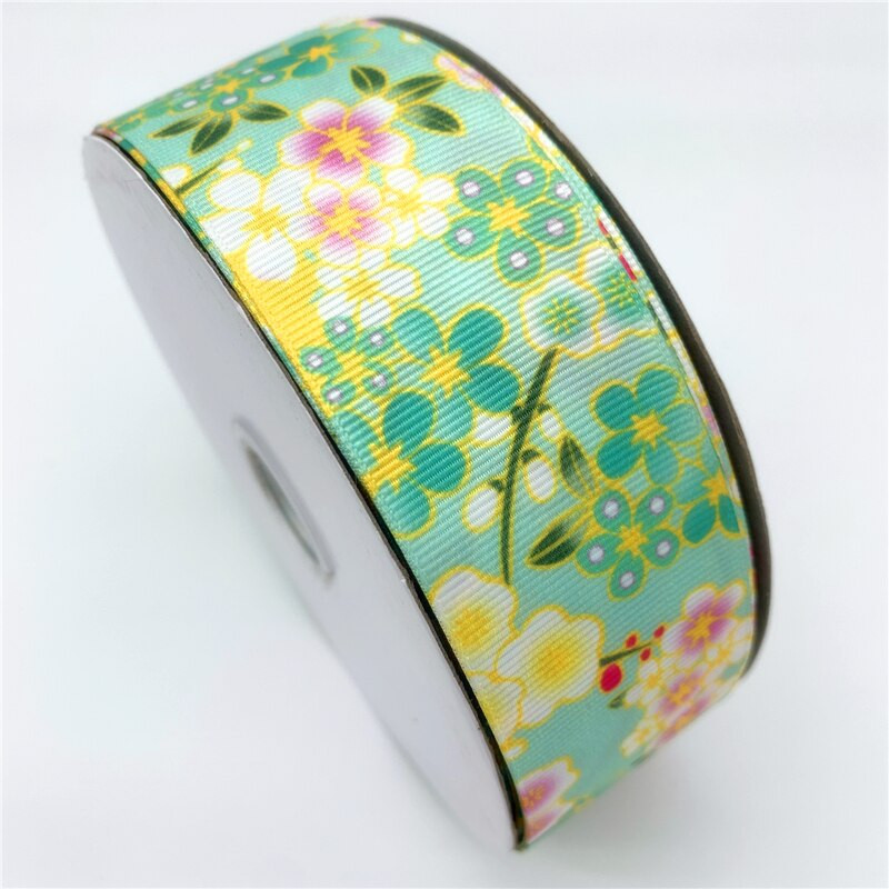 5 meetrit / partii 25 mm 38 mm grosgrain lint lillede trükkimiseks lint jõuludeks pulmakaunistuseks DIY õmbluskangas