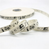 10mm 15mm 5Yards Panglică de bumbac Imprimată Instrumente de cusut Panglică Design realizat manual pentru cusut țesătură Decor de Crăciun