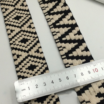 1 ярд 4 см плетена етническа дантелена лента за чанти за занаяти Направи си сам Декорация на колан Аксесоари за шиене на дрехи Подстригване