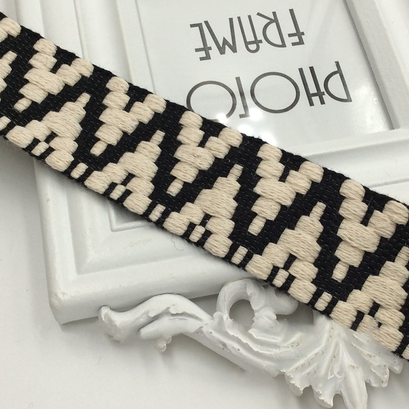 1 jar 4 cm tkana vrpca od etničke čipke za diy rukotvorine torbe Dekoracija remena Odjevni pribor za šivanje Obrubi