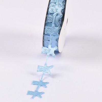 1–1,5 cm segatud roosad/sinised paelad käsitöötarbed Tikitud riidest pakkimine Kingitused beebipeokaunistused DIY õmblustarvikud